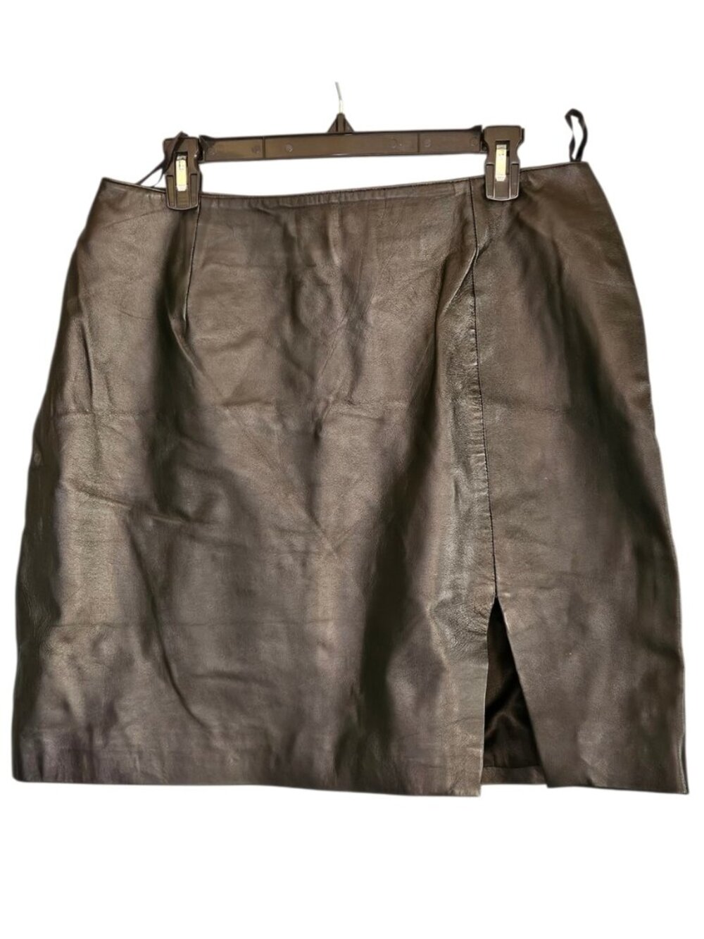 Vintage Black Leather Skirt